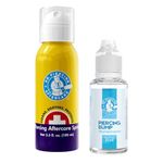 Dr. Piercing Aftercare Spray and Bump - Saline Solution for Piercings - Ear Piercing Cleaner Saline Wash Spray - Belly & Nose Piercing Keloid Bump Removal Treatment, Piercing Hole Cleaner