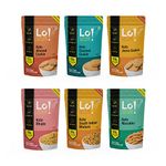 Lo! Foods - Keto Snacks Combo | Pack of 6 Delicious Keto Namkeen & Keto Cookies for Keto Diet | Superfood Low Carb Snack | Diet Snacks Food | Sugarfree Cookies - (200g x Pack of 6)