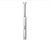Fischer N 6X60/30 S Wall Plug Gitti Column Nail Fixing Pre-Assembled Anchor With Screw for Concrete and Masonry Frame Fixings (50 Pcs)