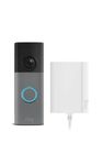 Ring Wired Video Doorbell (newest gen) | with Plug-In Adaptor | Video Doorbell Camera with Retinal 2K, up to 6x Enhanced Zoom | Wide Field of View | 30-day free trial of Ring Subscription Plan