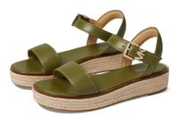 Michael Kors Women's Richie Espadrille Wedge Sandal, Smokey Olive, 10