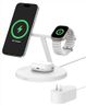 Belkin MagSafe-Compatible Charger, 3-in-1 Wireless Charging Station, Qi2-Certified 15W Wireless Charge for Apple iPhone 17 Series, Apple Watch, AirPods w/Non-Slip Base, 40W Included - Black