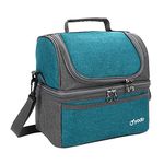 yodo Deluxe Large Lunch Bag Double Layer Cooler Tote Bag for Adult Women and Men - Idea for Beach, Picnics, Road Trip, Meal Prep, Everyday Lunch to Work or School