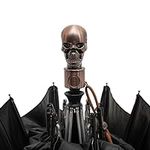 Gothic Rebel Skull Travel Umbrella 