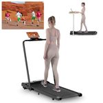 Superun Raceable Foldable Treadmill for High-tech Equipment, 136KG Capacity Folding Treadmill with APP Control, Treadmills for Home Foldable Running Machine for Heavy People, Door to Door Delivery