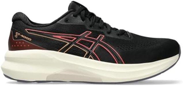 Asics Women's GT-4000 4 Running Shoes, 8.5, Black/Coral Reef