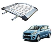 Autopearl Car Roof Luggage Carrier for Ertiga (Silver and Black)