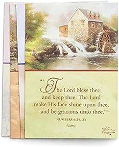 DaySpring Praying for You Greeting Card with Embossed White Envelopes, 12 Count, Thomas Kinkade/Painter of Light/KJV Scripture Verses (83159)