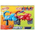 Nerf Wild Venompack, Includes 2 Easy Play Nerf Blasters, Scorpion Designs, 20 Nerf Elite Darts, Snake Toys, Ages 6+