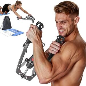 Flybird 2-in-1 Twister arm Trainer & ab Roller Wheel, Adjustable Hydraulic Power Chest Workout Equipment, Shoulders Forearm Triceps Muscle Strengthener, Portable Detachable for Home Gym/Travel