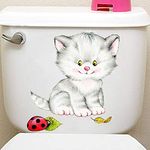 Gadgets Wrap Cute New Cats Wall Sticker Toilet Stickers Hole View Vivid Bathroom Home Decoration Animal Vinyl Decals Art Sticker Wall Poster