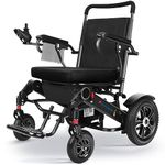 Electric Wheelchairs for Adults Seniors, PERFCARE 2-in-1 Detachable 22 Miles Long Travel Electric Wheelchair Foldable Lightweight Wheelchair with Adjustable Backrest for All Terrain (Black)