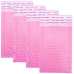 3.5X5.9 Inches Small Padded envelopes Poly Bubble Mailers Thicken Padded Self Seal Envelopes Bags Pack of 50 (Pink)