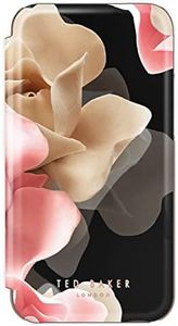 Ted Baker Mirror Folio Case for iPhone 13/14 - Porcelain Rose (Black)