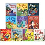 Fairytale Classics 10 Picture Flat Children Books Collection Set (Sleeping Beauty, Jack and the Beanstalk, Rumpelstiltskin, The Three Billy Goats Gruff & MORE!)