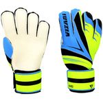 Vizari Avio F.P. Soccer Goalkeeper Gloves - Superior Grip, All Skill Levels - Non-Slip Receiver Gloves | for Kids and Adults (Blue/Green, Size 8)