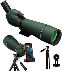 20-60X80 Spotting Scope for Shooting Hunting - Spotter Scopes with Tripod Phone Adapter Waterproof HD Scope for Bird Watching Wildlife Scenery