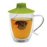 Primula Double Wall Glass Mug with Tea Bag Buddy