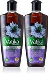Vatika Naturals Black Seed Enriched Hair Oil - 200ml With Natural & Herbal Extracts, Provides Strengthen & Nourishment, Promotes Strong & Shiny Hair (Pack of 2)