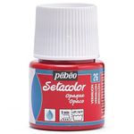 PEBEO Setacolor Opaque Fabric Paint 45-Milliliter Bottle,Vermilion,Red