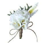 MYADDICTION Wedding Flower Calla Lily Corsage Groom Best Man Boutonniere Pin Party Decoration Home & Garden | Wedding Supplies | Flowers, Petals & Garlands