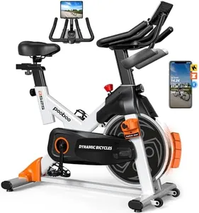 pooboo Exercise Bike, Adjustable Magnetic Resistance Silent Belt Drive, Indoor Cycling Bike for Home Cardio Gym, Fitness Stationary Bike Machine with 350lbs Weight Capacity, Monitor & Tablet Holder