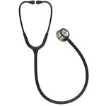 3M Littmann Classic III Monitoring Stethoscope, 5861, More Than 2X as Loud*, Weighs Less**, Stainless Steel Champagne-Finish Chestpiece, 69 cm (27") Black Tube, Smoke Stem, and Headset