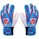 WVVOU Goalkeeper Gloves for Kids Youth, Soccer Goalie Gloves with Double Protection, Anti-Slip Soccer Gloves, Super Grip