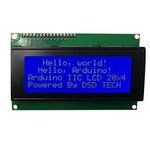 DSD TECH SH-D2004 20x4 2004 LCD Display Screen Blue with IIC Module Interface Adapter for Arduino UNO R3 Mega2560 Nano Raspberry pi