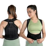 Wonder Care Posture Corrector Taylor Back Brace for Women and Men with Magnetic Therapy, Adjustable Full Back Straightener for Upper Lower Back Pain Relief, Spine Scoliosis Support Belt