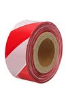Faithfull FAITAPEBARRW Hazard Warning Barrier Tape 70mm x 500M Red/White