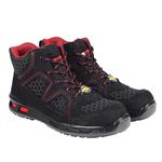 Liberty Warrior Envy Neptune Safety Boots for Men, Fibre Glass Toe, Light Weight Industrial Safety Boots, Red, Sizes-9UK