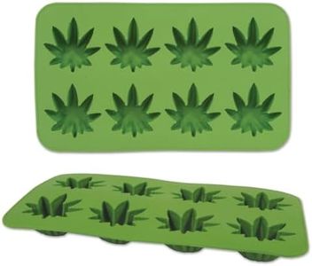 Beistle Marijuana Leaf Ice Cube Mold Silicone 8 Tray