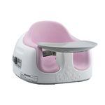 Bumbo Booster Seat with Removable Tray for Toddlers & Babies Between 6 to 36 Months - Baby Seat for Dining Chair with Safety Harness - Multi-Purpose Baby Floor Seat - Cradle Pink