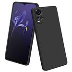 LIRAMARK Silicone Soft Back Cover Case for Vivo V20 / V21E / Y73 (Silicone Black)