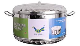 Malabar Trading Company Stainless Steel Hot Pot 50 Litre, Hot and Cold Container, Casseroles for Restaurant Use, Casserole for Hotel (50 LTR)