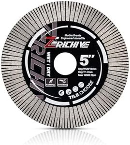 Zerichive 5" Grinding Tile Blade Porcelain Diamond Blade for Cutting and Grinding Porcelain Tile Granite Marble