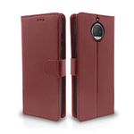 Pikkme Moto G5s Plus / G5s+ Flip Cover Leather Finish Wallet Back Case for Moto G5s Plus / G5s+ (Brown)