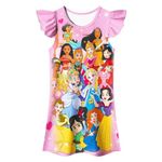 Z Fashion Princess Nightgowns Girls Pajamas Outfit Nightdress Nightie for Toddler Girls 3-8Y Red