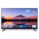 Cello C65RTS 65 inch Smart TV 4K Ultra HD LED Made in UK, FREEVIEW DVB-T2 HD: Prime Video, Netflix, YouTube, Disney+ & Catch Up TV Apps, 3x HDMI 65 inch Smart WiFi TV in Black