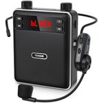 TONOR Voice Amplifier Wireless Microphone 20W, Portable Voice Amplifier for Teachers with Bluetooth Headset Mic, Portable Speaker Megaphone for Classroom, Training, Teaching, Yoga, Meeting, Speech K12