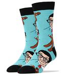 Men's Novelty Socks for Mr Bean, Oooh Yeah Funny Socks, Cool Socks (fits Shoe Size 6 to 12) - Multicoloured - Large