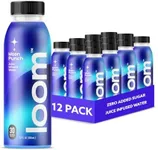 Moon Punch Juice Drinks by Loom, Low Sugar Juice, Real Fruit, No Added Sugar, 30 Calories, Vegan, Gluten Free, 12 oz bottles, 12 pack
