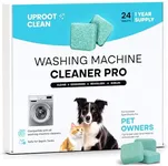 Uproot Clean Washing Machine Cleaner Tablets - 24 Pack for a 12 Month Supply. Formulated for Pet Owners. Compatible with HE, Top & Front Load. Easily Removes Residue, Grime, and Odors. Septic Safe.