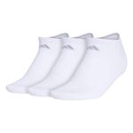 Adidas Womens Cushioned 3 No-Show Socks Pairs, White/Clear Onix, Medium US
