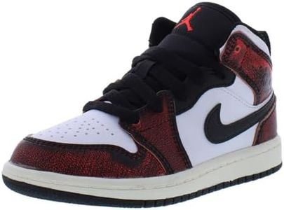 Air Jordan 1 Mid Pre School, Black/Infared 23-white-sail, 3 Little Kid