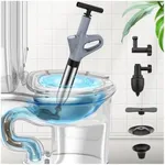 Mieaoll High Pressure Toilet Plunger, Precision Pressure Gauge Toilet Plunger, Heavy Duty Plunger, Clogged Toilet