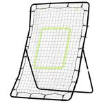 Soozier Multi-use Pitchback Rebounder Net Sports Throwing, Pitching and Fielding Trainer Screen Target Netting w/Adjustable Angle