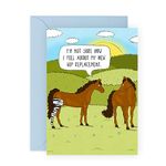 Central 23 Hilarious Greeting Cards For Grandma - Horse Hip Replacement - Grand Mother Birthday Card - Anniversary Cards - Funny Cards For Friends Just Because - Comes With Fun Stickers