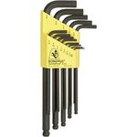 Bondhus 10937 Ball End Hex Keys, Set of 13 L-Wrenches, Sizes .050-3/8-Inch